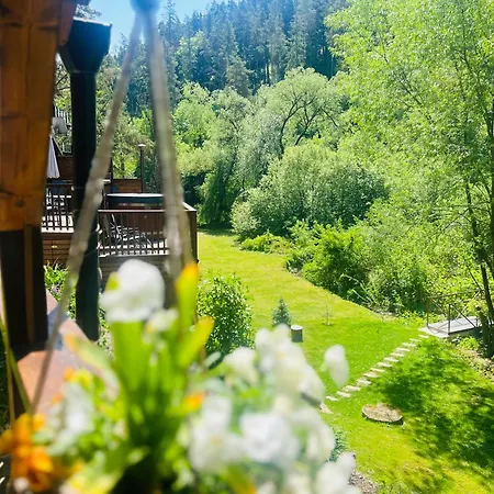 Sovia Wellness Chata, Sauna & Jacuzzi, Slovensky Raj ロッジ Smižany